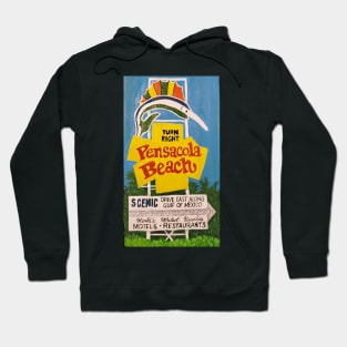 Pensacola Beach Sign Hoodie